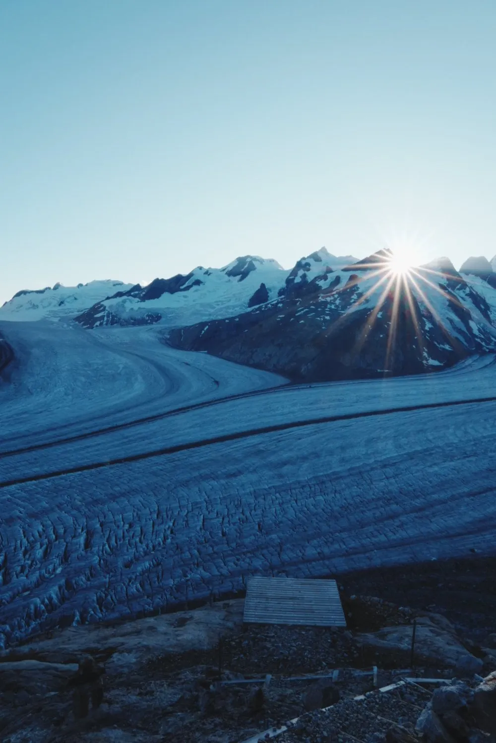 Über den Aletschgletscher zur Konkordiahütte