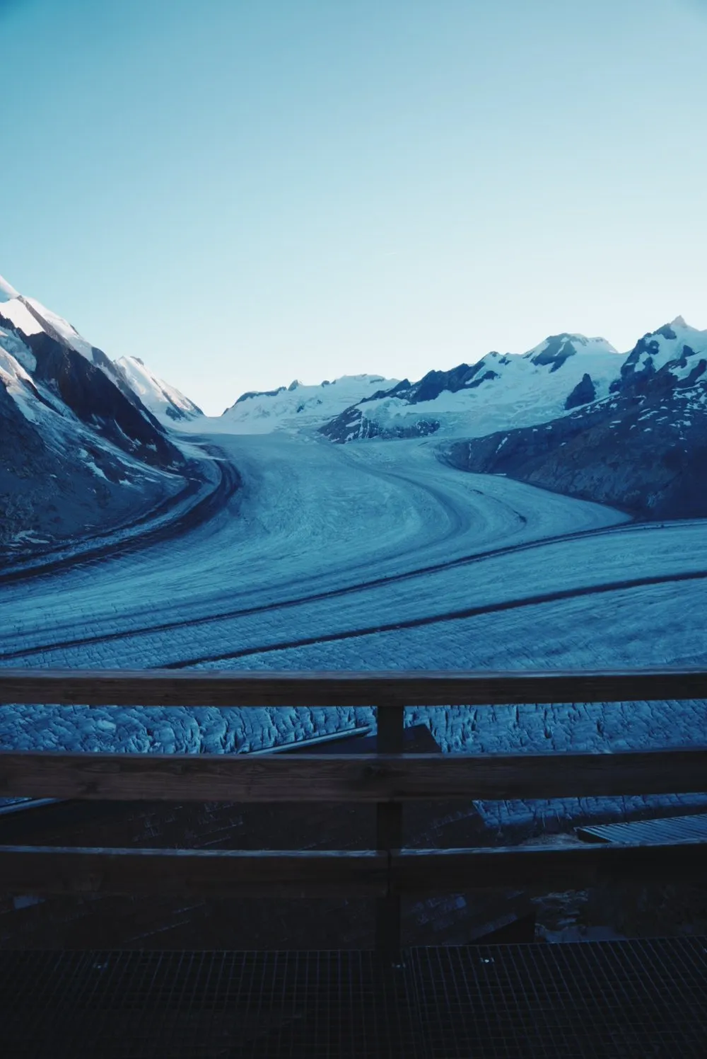 Über den Aletschgletscher zur Konkordiahütte. Bild 3