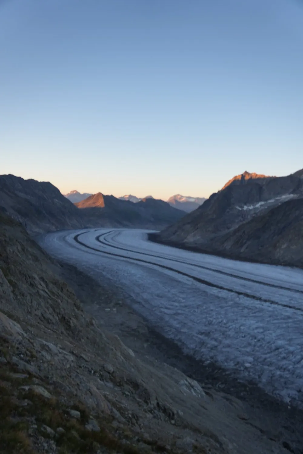 Über den Aletschgletscher zur Konkordiahütte. Bild 4