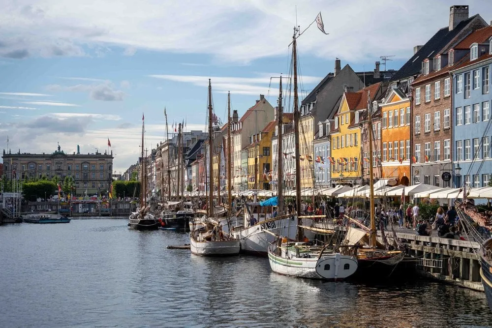 Bunte Häuser am Nyhavn in Kopenhagen