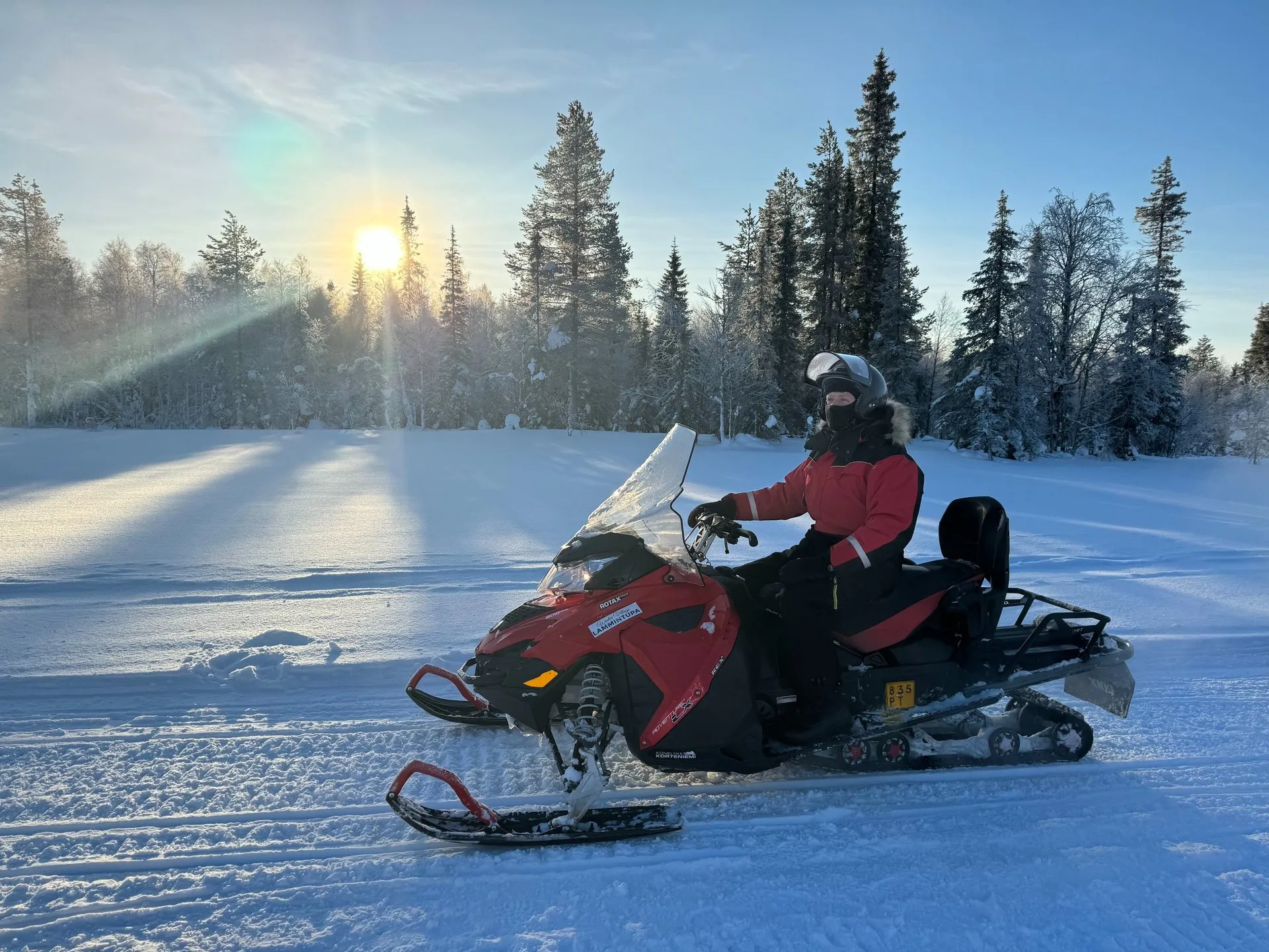 Schneemobiltour bei -30 Grad