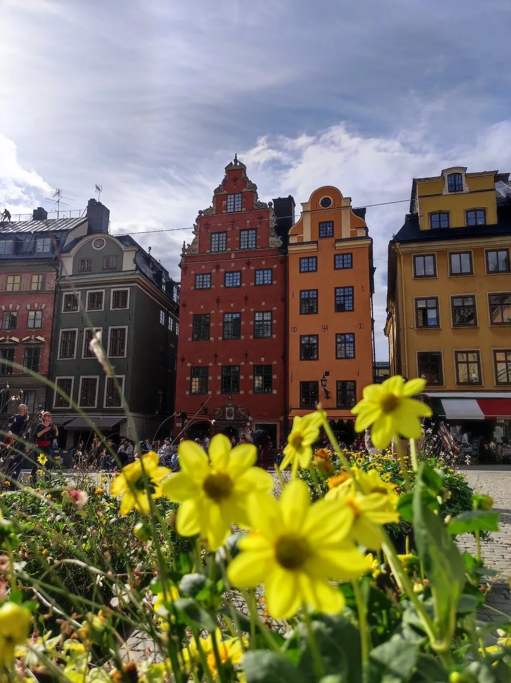 Blick über die Altstadt Gamla Stan in Stockholm